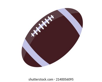 Cool "American Football" ball illustration with realistic colors suitable for design and editors or article or news illustration images