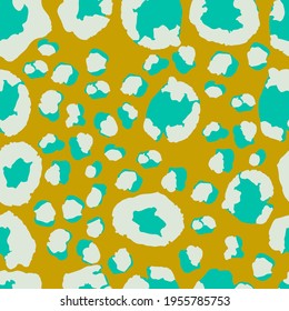 Cool Animal Skin Fashion Pattern. Leopard Print Seamless Vector Design. Elegant Cheetah Safari Seamless Leopard Print. Modern Fabric Texture, Wild Fur Repeat Pattern. Cheetah Textile Background.