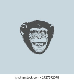 cool ape logo design vector illustrator