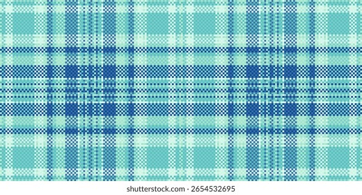 Cool aqua and teal plaid pattern.  Perfect for textile designs, website backgrounds, or fashion projects. This seamless texture offers a refreshing, modern feel.