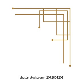 cool art deco illustration over white
