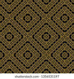 cool art deco Mexican motif Vector illustration yellow black