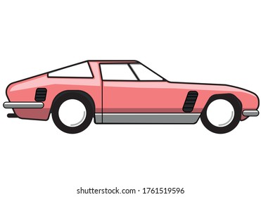 Cool Auto Sport Auto Vektorgrafik Illustration
