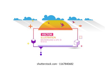 Cool Awsome Colorful Abstract Frame for Your Text.