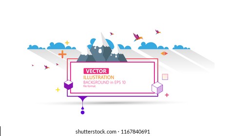 Cool Awsome Colorful Abstract Frame for Your Text.