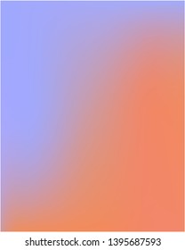 Cool backdrop from simple gradient mesh. Graceful splash and spreading spot. Vector illustration shape. Blue beautiful backdrops for use on mobile devices.