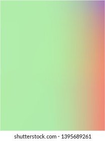 Cool backdrop from simple gradient mesh. Unreal splash and spreading spot. Vector illustration space. Green beautiful backdrops for use on mobile devices.