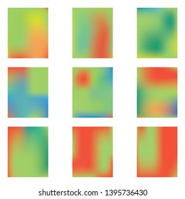 Cool backdrop from simple patterns. Trendy splash and spreading spot. Vector illustration flyer. Green beautiful backdrops for use on mobile devices.