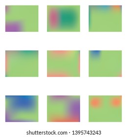 Cool backdrop from simple patterns. Vector illustration shape. Amazing splash and spreading spot. Green beautiful backdrops for use on modern electronic devices.