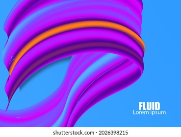 cool background with abstract fluid smooth multicolor design