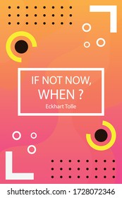 Cool background abstract vector with quote