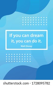 Cool background colorful vector abstract cover with quotes. Modern design background. Simple background wallpaper. Banner Template. Blue Background Powerpoint