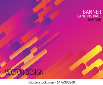 Cool background consists of several bright colors for web design or landing pages