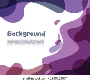 cool background design with unique purple color and abstract shapes that are like fluid and wavy