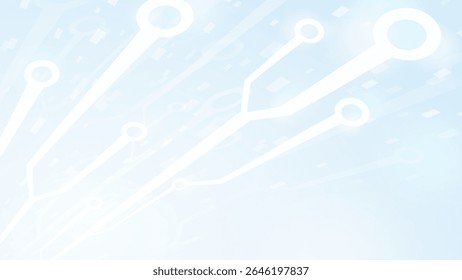 Cool background illustration with light blue technology image_16:9