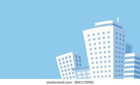 Cool background illustration of a skyscraper viewed from below_16:9