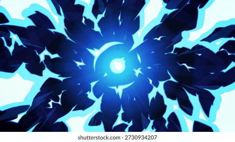 Cool background of radial lightning effect_16:9