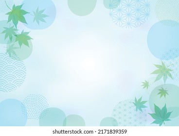 Cool-Hintergrund Sommerblauer Blätter