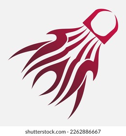 Cool badminton shuttlecock vector art