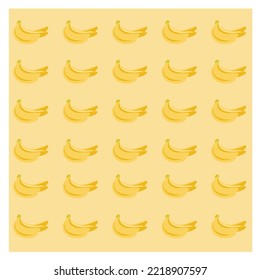 Cool Banana Vector Background Template