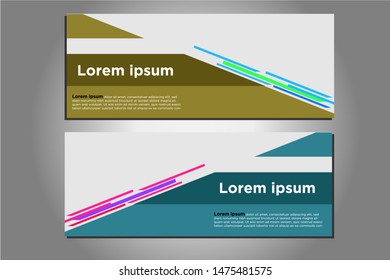 cool banner designs with beautiful and attractive colors. suitable for marketing a company