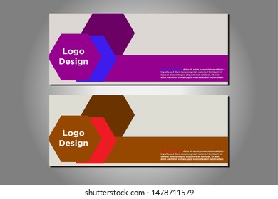 cool banner designs with beautiful and attractive colors. suitable for marketing a company