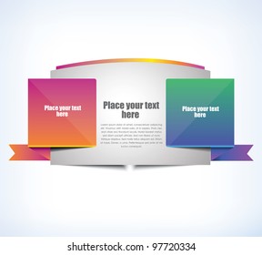 Cool banner for web, vector