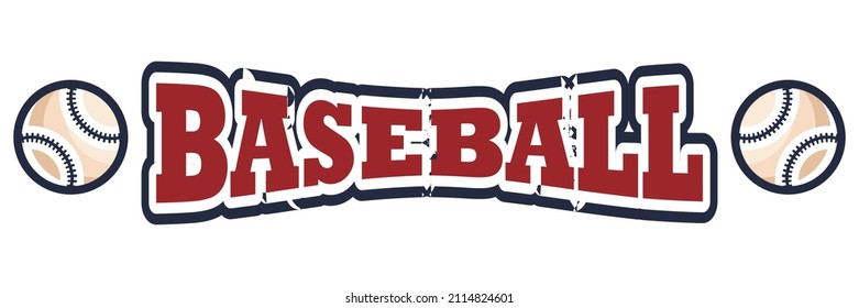 cool baseball writing red blue combination