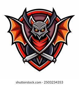 Cool Bat Esport Logo Mascot Design