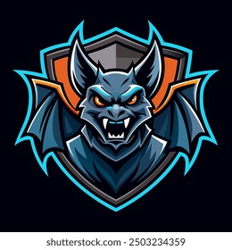 Cool Bat Esport Logo Mascot Design