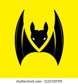 cool bat logo illustration. can be used for mascot, logo, symbol.
