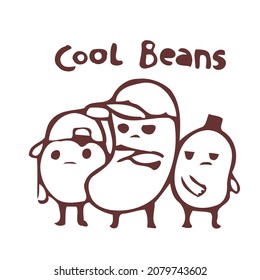 Cool Beans Design Vector Illustration