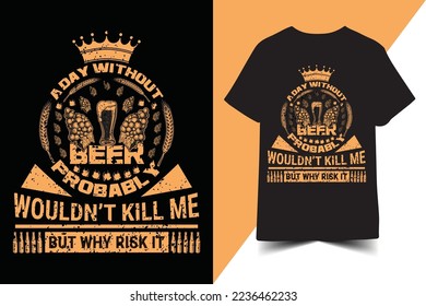 cooles Bierdesign, Bier-T-Shirt-Design, Bier-T-Shirt-Design,