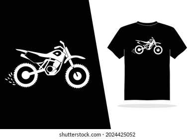 cool bike t-shirt design, bike, speed , vector black and white t-shirt design , vintage bike illustration