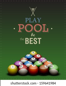 Cool Billiard Poster. 