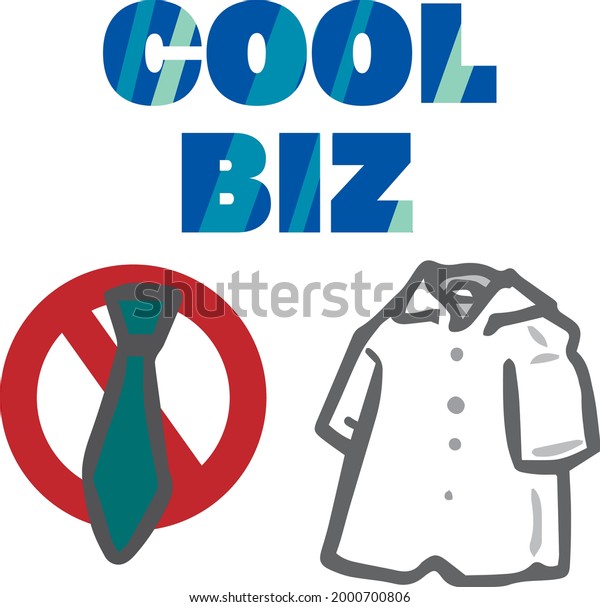 Cool Biz Shirt\
Illustration with No Tie