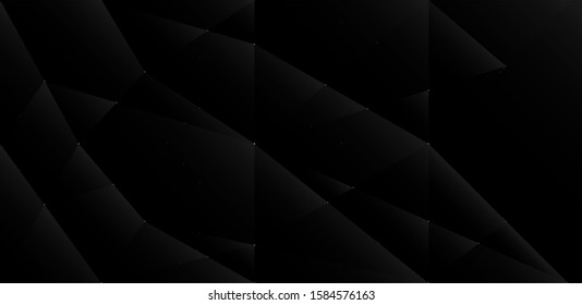 
Cool black background vector banner