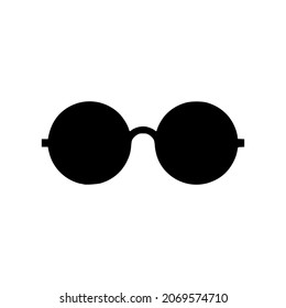 Cool Black Cartoon Sunglasses Eye Frame vector icon simple icon perfect for all project