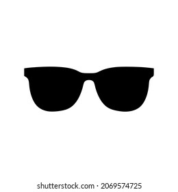 Cool Black Cartoon Sunglasses Eye Frame vector icon simple icon perfect for all project