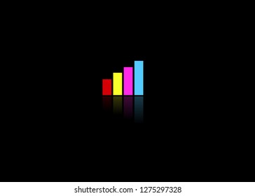 Cool black colorful background abstract design.