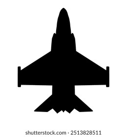 Diseño fresco del jet de combate negro