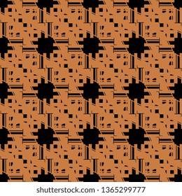cool black orange art deco texture background ready for print