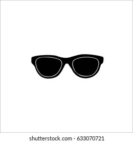 Cool Black Sunglasses Eye Frames vector icon