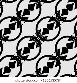 cool black and white art deco seamless background ready for print
