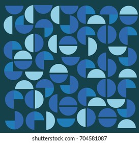 Cool blue background. Applicable for Banners, Placards, Posters. Design, art, flat geometric pattern. 