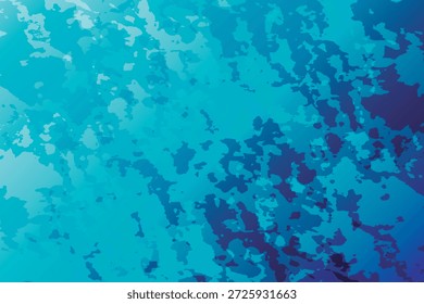 Fundo de textura azul fresco e ciano. Design moderno abstrato com efeitos de tinta angustiados.