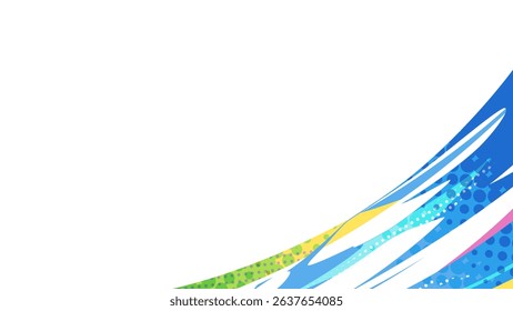 Cool blue effect frame material_16:9
