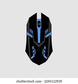 genial vector de ratón de juego azul. adecuado para su imagen de anuncio de producto.