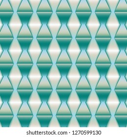 cool blue metallic colored geometric pattern background with rhombuses and triangles for creative surface designs, fabrics and template, poster, banner, cards and wrapping paper. mesh gradient pattern