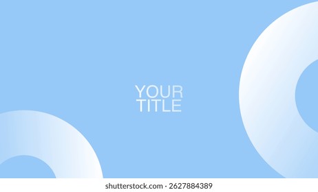 Cool blue minimal templates with circular forms for clean branding, social media, and corporate use.